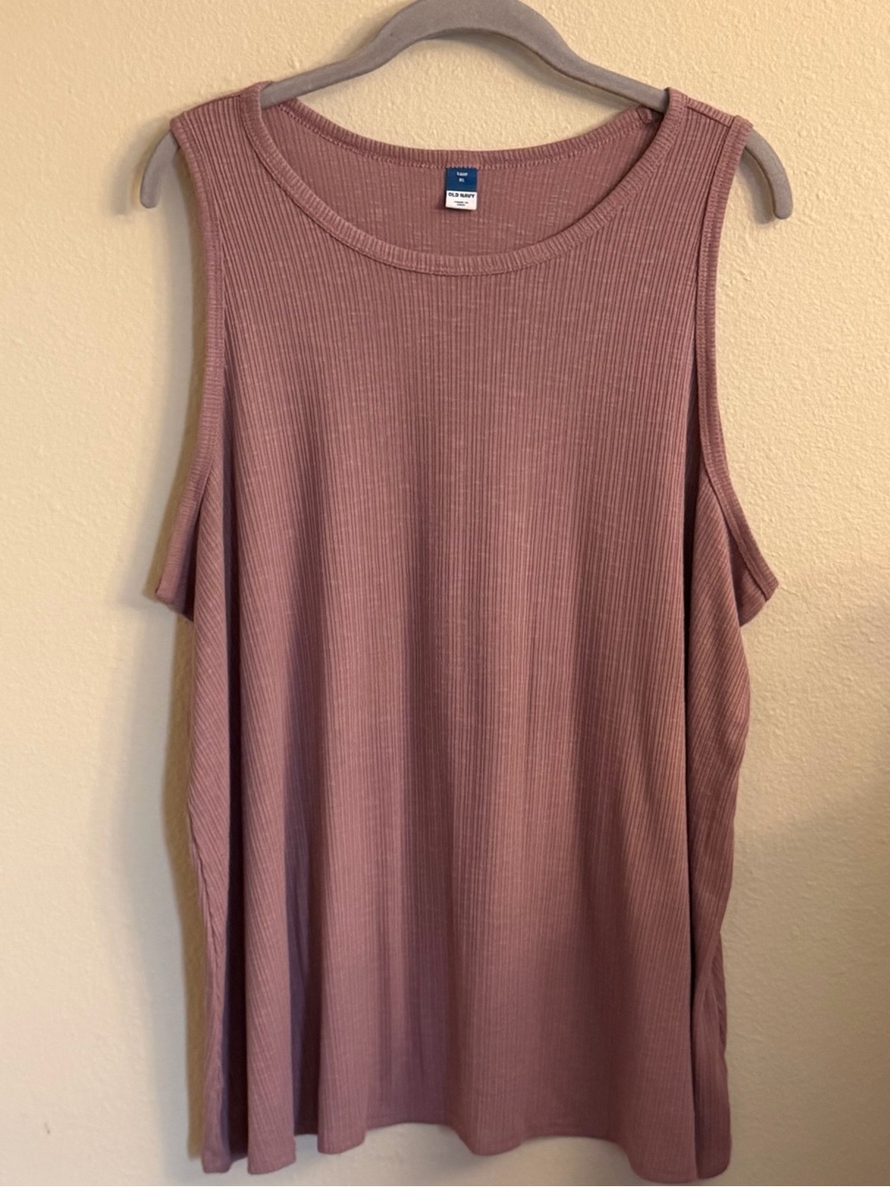 Old Navy Ribbed Sleeveless Tank - Dusty Rose